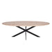 STARFURN Eettafel Eiken eettafel Ferris Ovaal 240 cm Naturel 240x110x76 cm-Eettafels-Starfurn