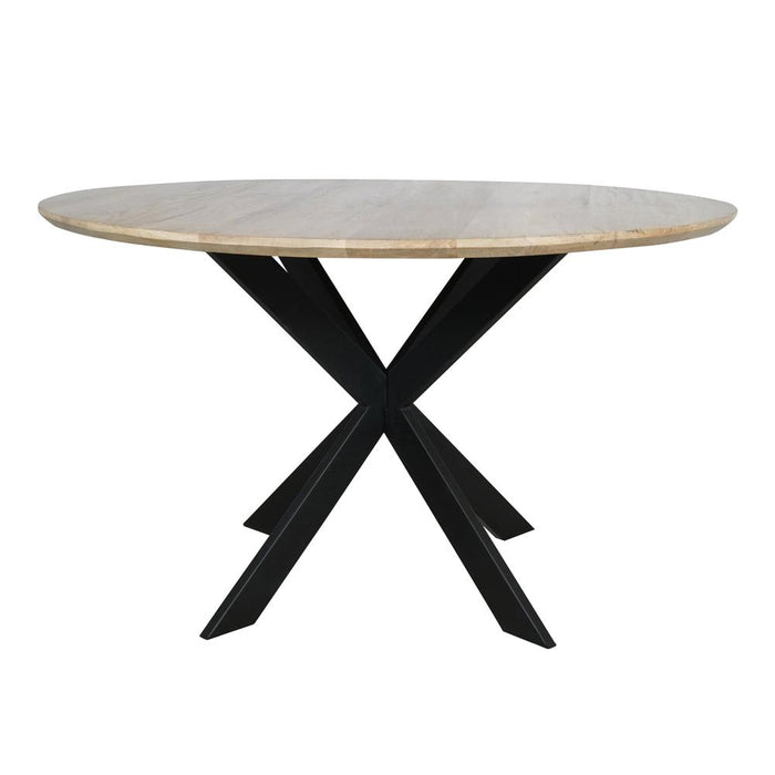STARFURN Eettafel Eiken eettafel Ferris Rond 110 cm Naturel 110x110x76 cm-Eettafels-Starfurn