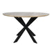 STARFURN Eettafel Eiken eettafel Ferris Rond 110 cm Naturel 110x110x76 cm-Eettafels-Starfurn