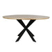 STARFURN Eettafel Eiken eettafel Ferris Rond 110 cm Naturel 110x110x76 cm-Eettafels-Starfurn