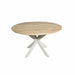 STARFURN Eettafel Eiken eettafel Ferris Rond 130 cm Naturel Poot Zand-Eettafels-Starfurn