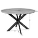 STARFURN Eettafel Eiken eettafel Ferris Rond 150 cm Bruin 150x150x76 cm-Eettafels-Starfurn