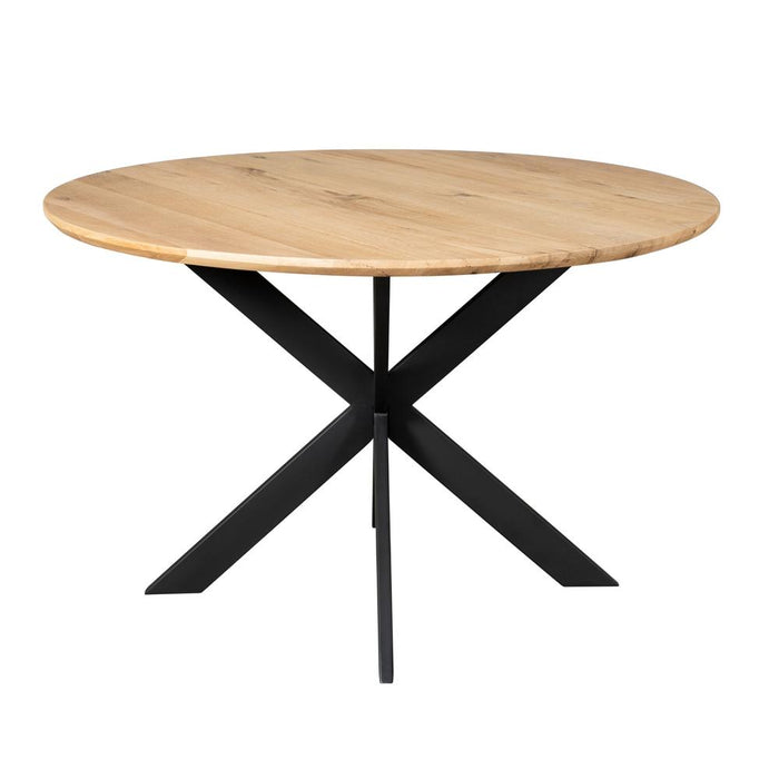 STARFURN Eettafel Eiken eettafel Ferris Rond 150 cm Naturel 150x150x76 cm-Eettafels-Starfurn
