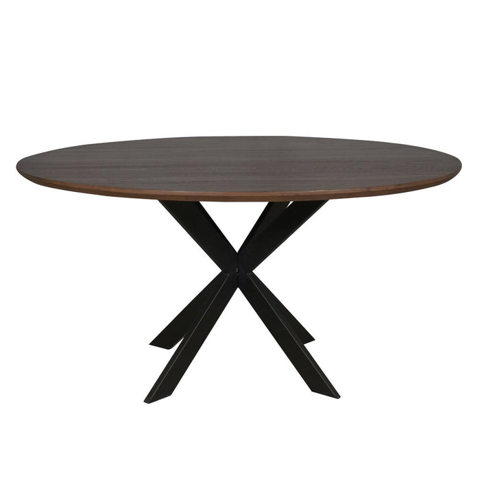 STARFURN Eettafel Eiken eettafel Ferris Rond 150 cm Naturel 150x150x76 cm-Eettafels-Starfurn