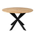STARFURN Eettafel Eiken eettafel Ferris Rond 150 cm Naturel 150x150x76 cm-Eettafels-Starfurn