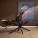STARFURN Eettafel Elegance Zwart Deens ovaal 200x100 cm-Eettafels-Starfurn