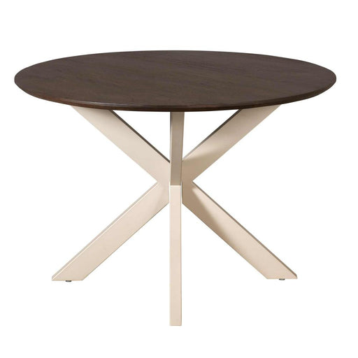 STARFURN Eettafel Madison Bruin 110 cm Poot Zand 110x110x76 cm-Eettafels-Starfurn
