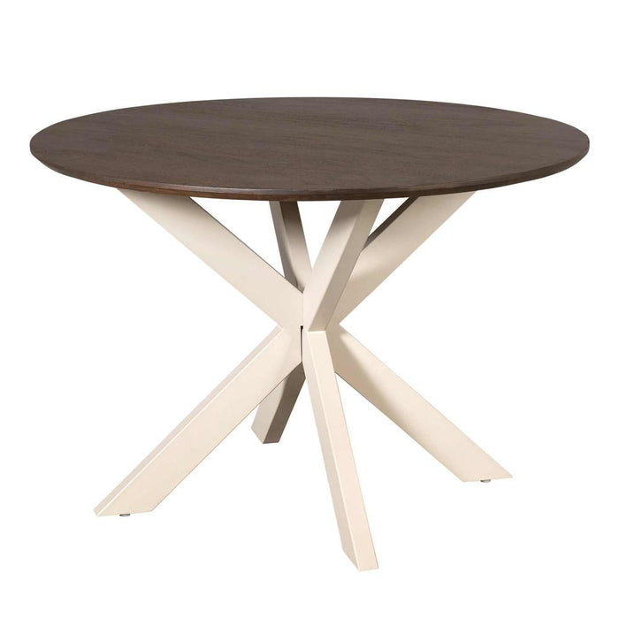 STARFURN Eettafel Madison Bruin 110 cm Poot Zand 110x110x76 cm-Eettafels-Starfurn