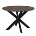 STARFURN Eettafel Madison Bruin 110 cm Poot Zwart 110x110x76 cm-Eettafels-Starfurn