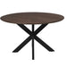 STARFURN Eettafel Madison Bruin 150 cm Poot Zwart 150x150x76 cm-Eettafels-Starfurn