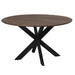 STARFURN Eettafel Madison Bruin 150 cm Poot Zwart 150x150x76 cm-Eettafels-Starfurn