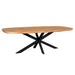 STARFURN Eettafel Madison Naturel 240 cm Deens ovaal 240x110x76 cm-Eettafels-Starfurn