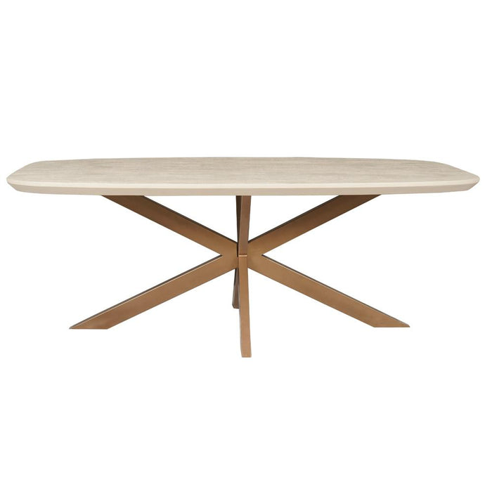 STARFURN Eettafel Madison Zand 200 cm Deens Ovaal 200x100x76 cm-Eettafels-Starfurn
