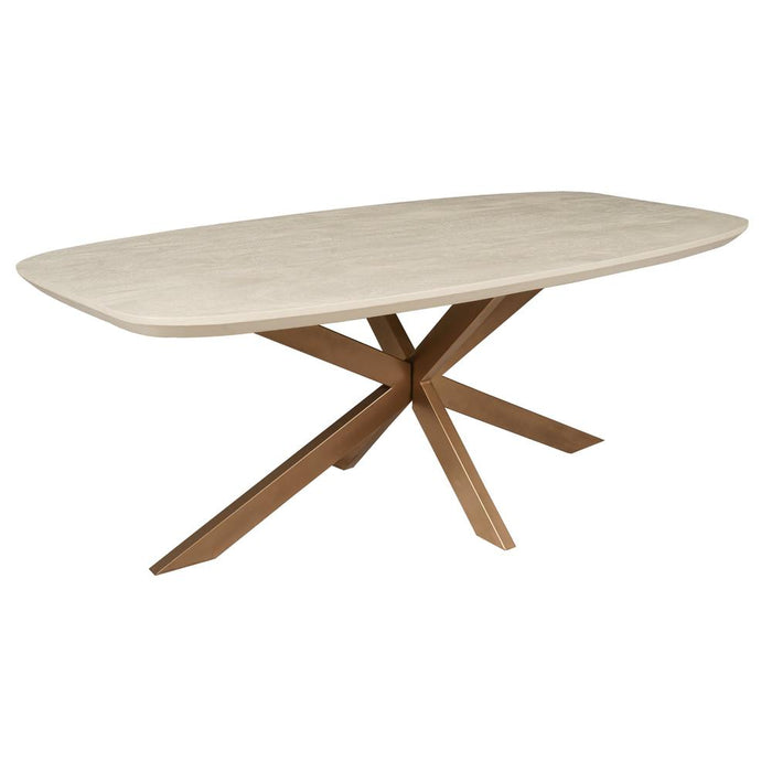 STARFURN Eettafel Madison Zand 240 cm Deens Ovaal 240x110x76 cm-Eettafels-Starfurn