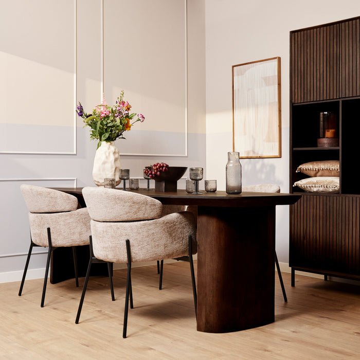 STARFURN Eettafel Maré Bruin 200 cm 200x100x76 cm