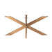 STARFURN Eettafel Matrixpoot ovaal/rechthoek Bronze 160x73x73 cm-Eettafels-Starfurn