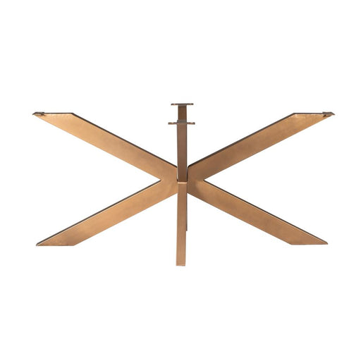 STARFURN Eettafel Matrixpoot ovaal/rechthoek Bronze 160x73x73 cm-Eettafels-Starfurn
