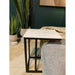 STARFURN Eettafel Slider Nova Wit marble 40x30x54 cm-Eettafels-Starfurn