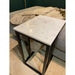 STARFURN Eettafel Slider Nova Wit marble 40x30x54 cm-Eettafels-Starfurn