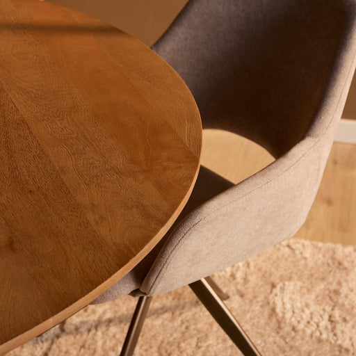 STARFURN Eettafel Solana 130 cm Naturel 130x130x76 cm-Eettafels-Starfurn