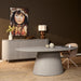 STARFURN Eettafel Solana 210 cm Ovaal Taupe 210x110x76 cm-Eettafels-Starfurn