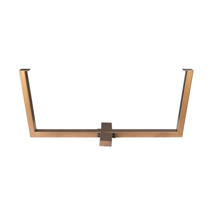 STARFURN Eettafel Tafelpoten Brons Metaal 180x80 cm-Eettafels-Starfurn