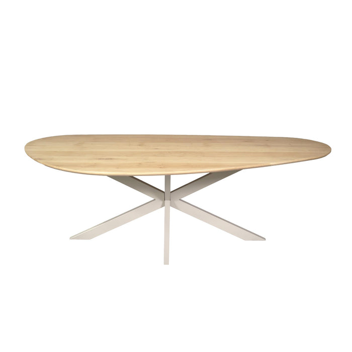 STARFURN Eiken eettafel Cloud | 180 cm | Naturel | Poot Sand-Eettafels-Starfurn