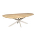 STARFURN Eiken eettafel Cloud | 180 cm | Naturel | Poot Sand-Eettafels-Starfurn