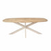 STARFURN Eiken eettafel Ferris | Deens Ovaal 200 cm | Naturel | Poot Sand-Eettafels-Starfurn