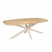 STARFURN Eiken eettafel Ferris | Deens Ovaal 200 cm | Naturel | Poot Sand-Eettafels-Starfurn