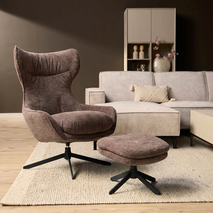 STARFURN Fauteuil Olivia | Purple-Fauteuils-Starfurn