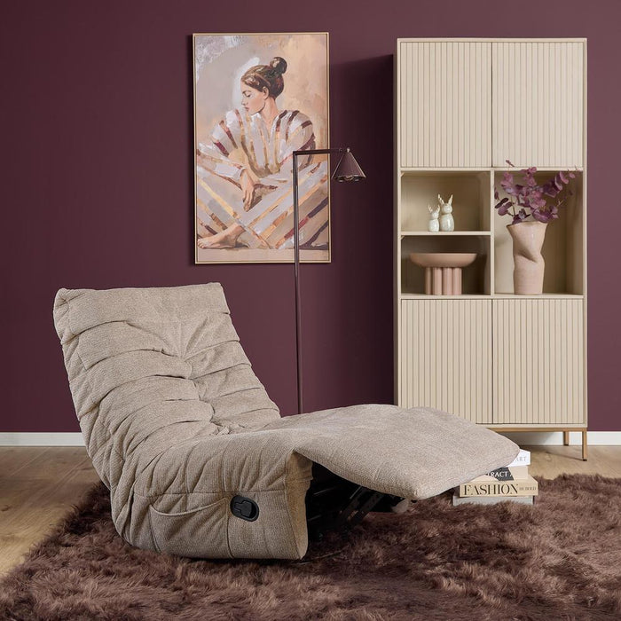 STARFURN Fauteuil Relaxfauteuil Zen Taupe 78x97x90 cm-Fauteuils-Starfurn