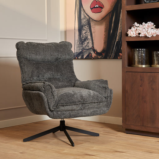 STARFURN Fauteuil Vera Donker Grijs 115x83x59 cm-Fauteuils-Starfurn