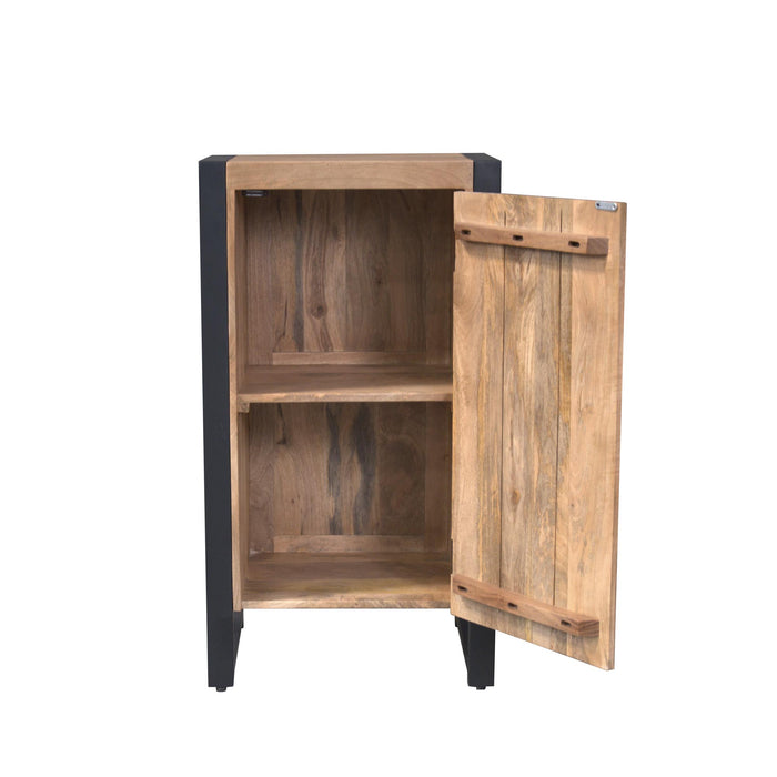STARFURN Halkast Britt Mangohout Naturel 55cm Eén Deur-Opbergkasten-Starfurn