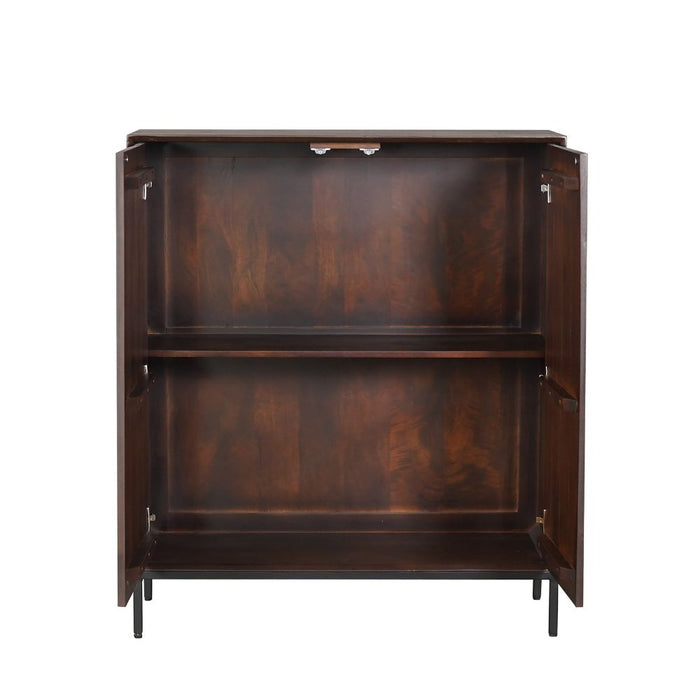 STARFURN Kabinet kast Madison Bruin Mangohout 100 cm-Opbergkasten-Starfurn