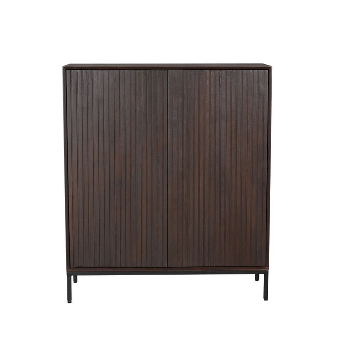 STARFURN Kabinet kast Madison Bruin Mangohout 100 cm-Opbergkasten-Starfurn
