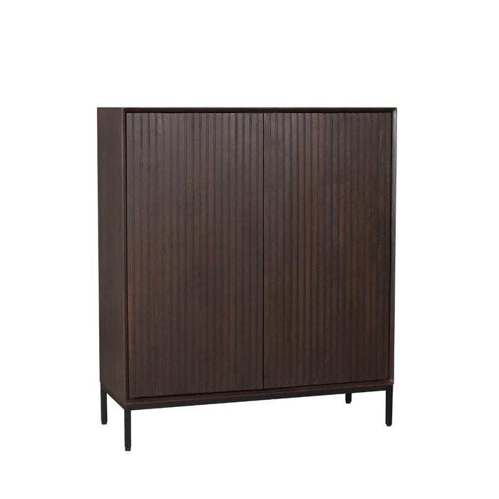 STARFURN Kabinet kast Madison Bruin Mangohout 100 cm-Opbergkasten-Starfurn