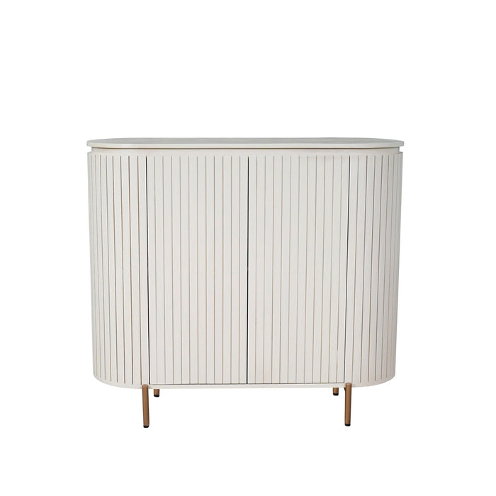 STARFURN Kabinet kast Solana Zand Mangohout 115 cm-Dressoirs-Starfurn