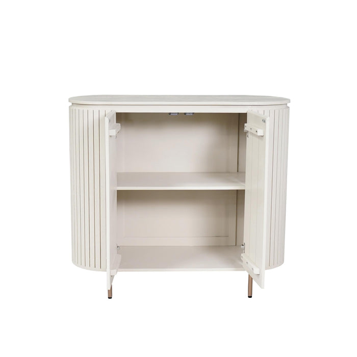 STARFURN Kabinet kast Solana Zand Mangohout 115 cm-Dressoirs-Starfurn