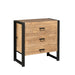 STARFURN Ladenkast Britt Mangohout Naturel 80cm Drie Lades-Ladenkasten-Starfurn