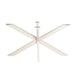 STARFURN Matrixpoot Zand Ovaal/Rechthoek 140 cm Koker 4x8 cm-Tafelpoten-Starfurn