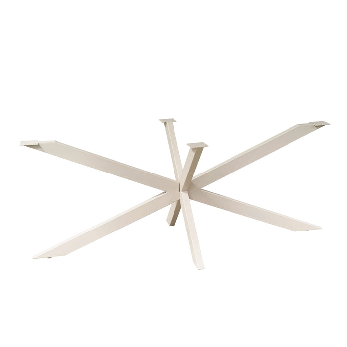 STARFURN Matrixpoot Zand Ovaal/Rechthoek 190 cm Koker 4x8 cm-Tafelpoten-Starfurn