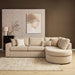 STARFURN MySofa Alma Hoekbank Beige 2,5 zits+Divan Rechts-Banken-Starfurn