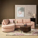 STARFURN MySofa Alma Hoekbank Roze Divan Links + 2,5 zits-Banken-Starfurn