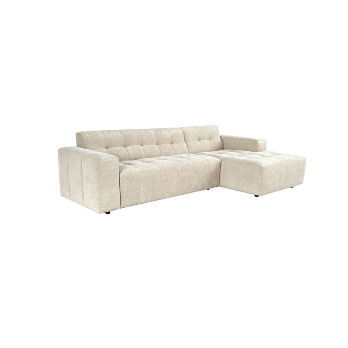 STARFURN MySofa Ruby Hoekbank Beige 2,5 zits AL + Lounge R-Banken-Starfurn
