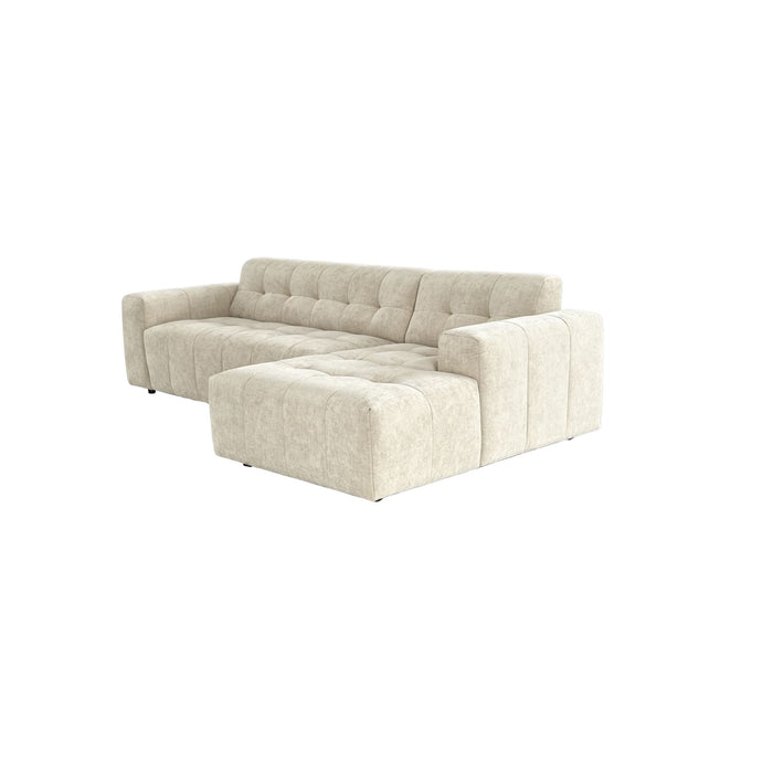 STARFURN MySofa Ruby Hoekbank Beige 2,5 zits AL + Lounge R-Banken-Starfurn