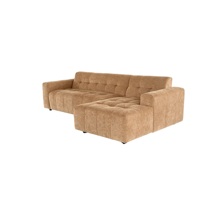 STARFURN MySofa Ruby Hoekbank Camel 2,5 zits AL + Lounge R-Banken-Starfurn
