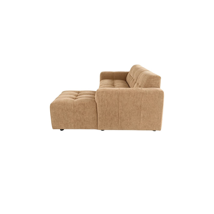 STARFURN MySofa Ruby Hoekbank Camel 2,5 zits AL + Lounge R-Banken-Starfurn