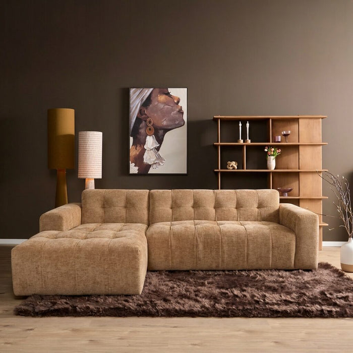 STARFURN MySofa Ruby Hoekbank Camel Lounge L + 2,5 zits AR-Banken-Starfurn