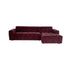 STARFURN MySofa Ruby Hoekbank Paars 2,5 zits AL + Lounge R-Banken-Starfurn